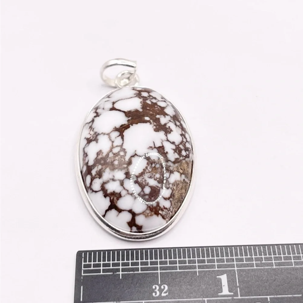 Wild horse Jasper 925 Sterling silver Pendant - Picture 5 of 7